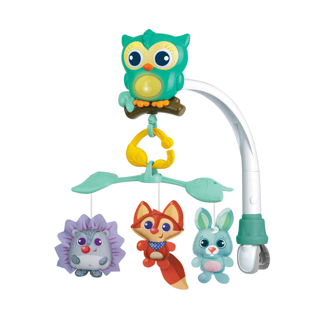 WINFUN 3-in-1 Woodland Friends Soothing Mobile