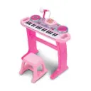 Clavier WINFUN Rock Star Set (ROZE) avec 37 touches, lumières clignotantes et scratchpad DJ