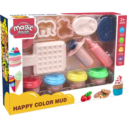 Modelleer pasta: wafel en cookie fabriek