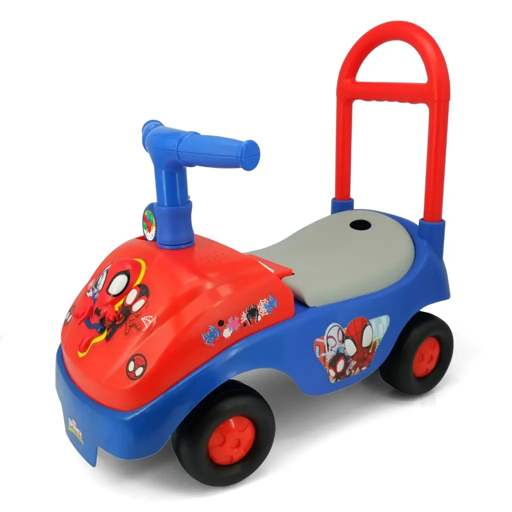 KIDDIELAND Porteur Spidey pliable avec son et lumière