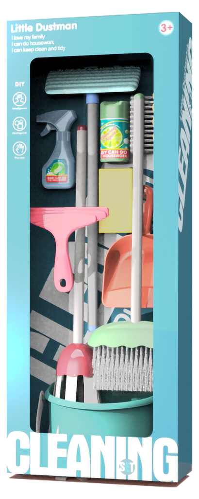 Kit de nettoyage 12 pièces avec seau et accessoires