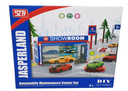 Doe-het-zelf werkplaats autoservice showroom metalen auto’s voor kinderen
