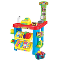 Supermarket with cash register and accessories