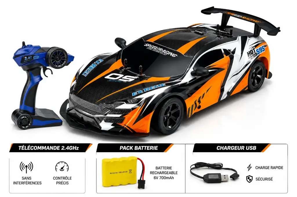 2.4G Four-wheel drive horizontal spray stunt car