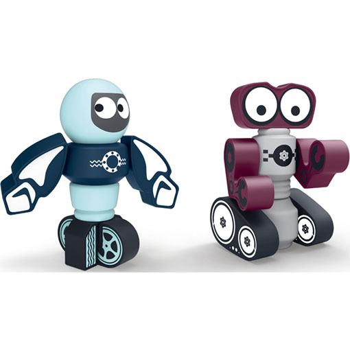 [322] Magnetroboter 14 Teile, 2 Figuren