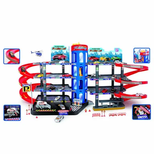 [92121A] Parkeergarage 4 niveaus + 6 auto's