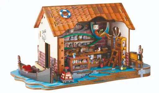[68083/BK39] BOOK NOOK Seaside cabin