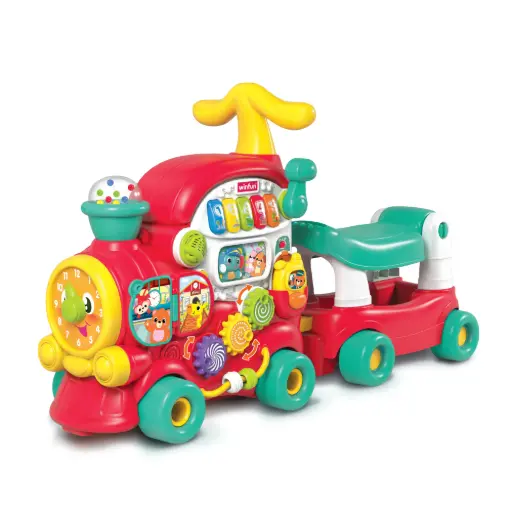 [250301-B7] WINFUN Avonturentrein 2-in-1: loopwagen en loopauto (FR/EN)