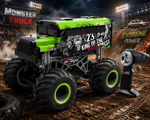 [333-19162A] CRAZON R/C REMOTE CONTROL TRUCK BIG WHEELS 1/16 2.4GHZ