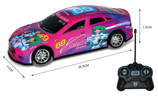 [698-56/69] R/C telegeleide auto COOL WIND Girly 1/18 27mhz