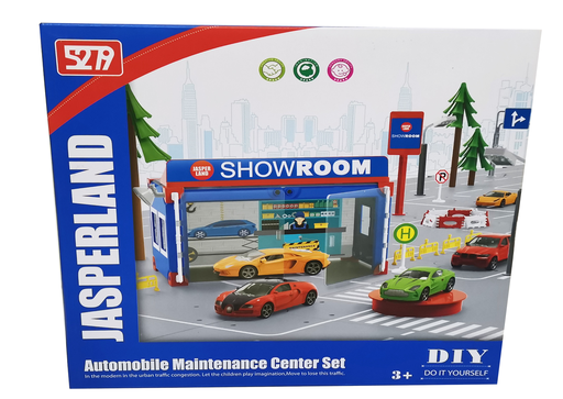 [5279-19] Doe-het-zelf werkplaats autoservice showroom metalen auto’s voor kinderen