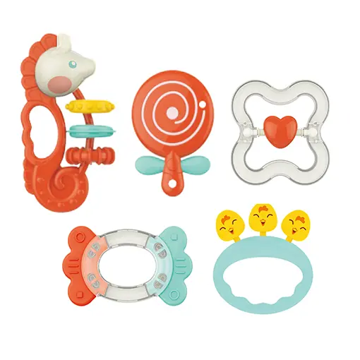 [HE0133] HUANGER Rattle, 5 pcs