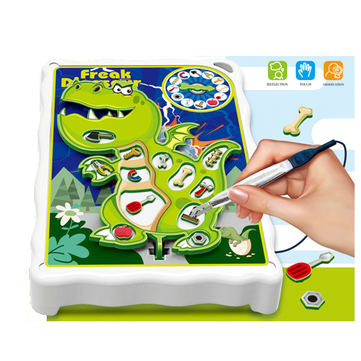 Jeu d'action pour enfants "FREAK DINOSAUR" . Opère le dinosaure!