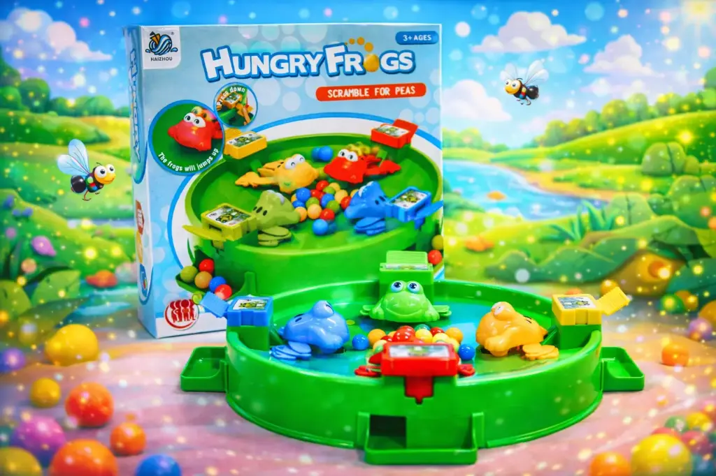 Jeu d'action grenouilles gourmandes