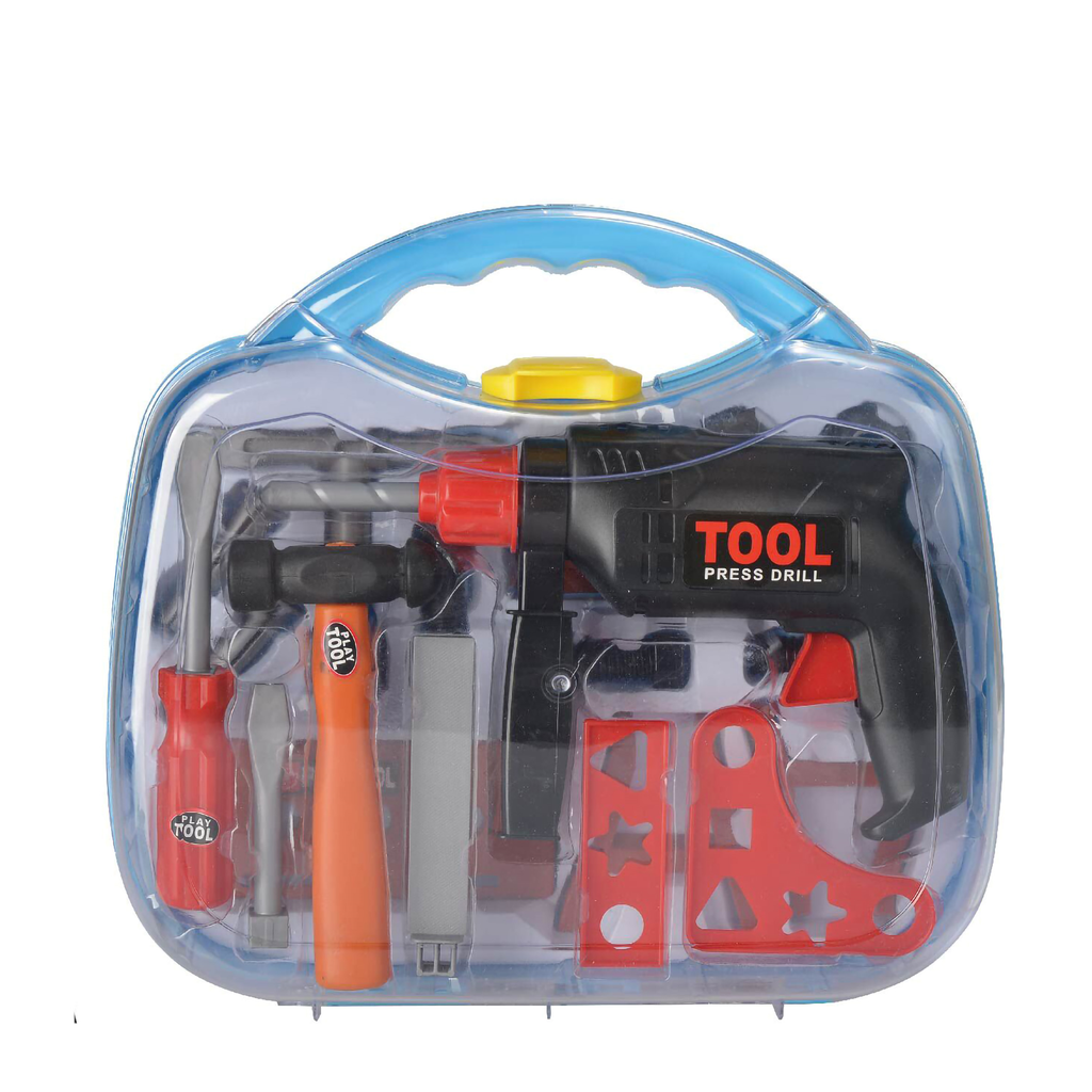 Gereedschapskoffer met boormachine en accessoires