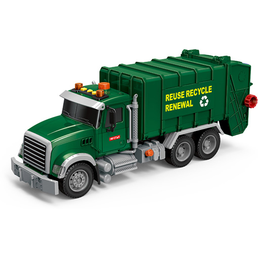 Camion à ordures avec lumière et son