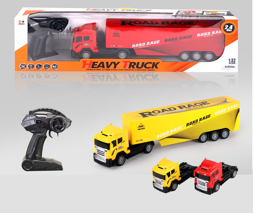 Véhicule radiocommandé R/C 1/32 Transporteur 2.4ghz avec éclairage, 4 canaux