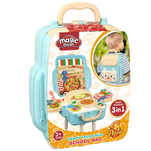 Modellierpaste: Rucksack in Pizza