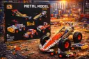 DIY die-cast building blocks, 3D racing model