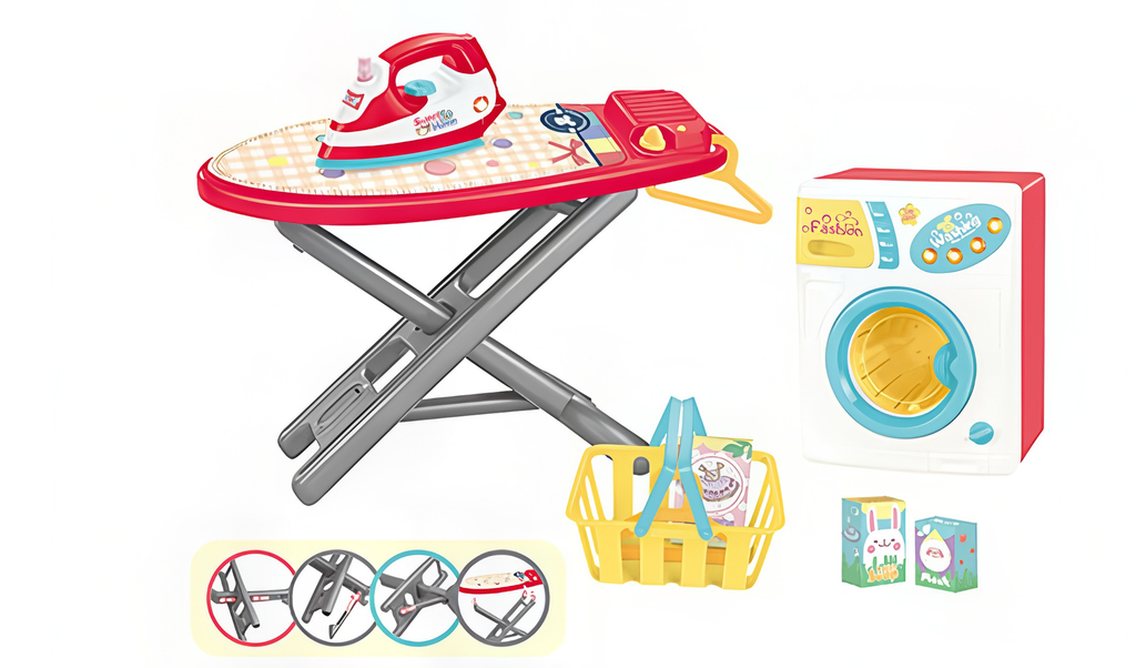Mini washing and ironing set