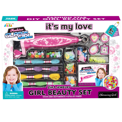 [868-17] Kit créatif : machine à tresses et accessoires