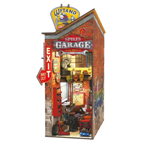 [68048/BK16] BOOK NOOK Vintage Garage