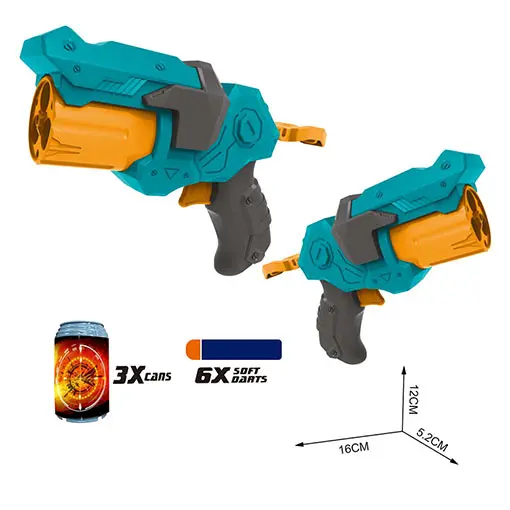 [DY6067-2] Speelgoedpistool met zachte pijlen
