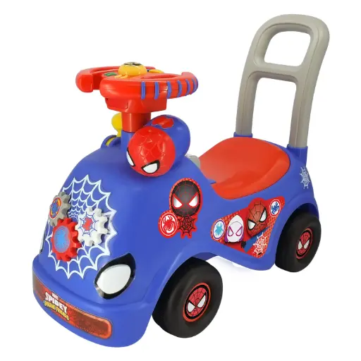 [066563] KIDDIELAND Spidey Rutschauto Fun Ride N’ Go – Licht, Sound & Bonus-Auto!