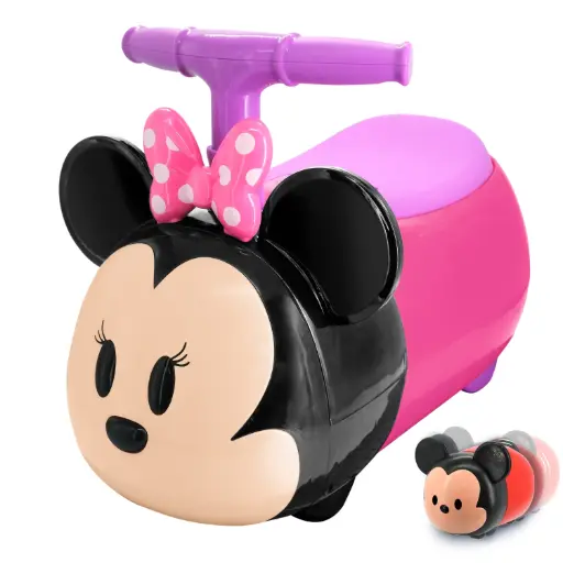 [067041] KIDDIELAND Porteur Minnie Zoom avec son et petite voiture Zoom  