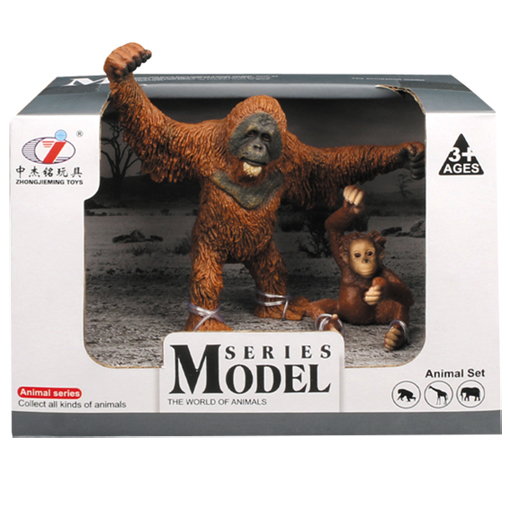 [Q9899-A28] Wild annimals orangutan with baby
