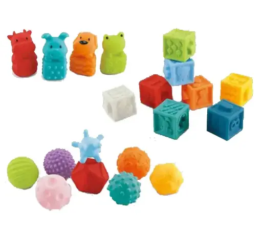 [HE0231] HUANGER Blocks, friends and balls