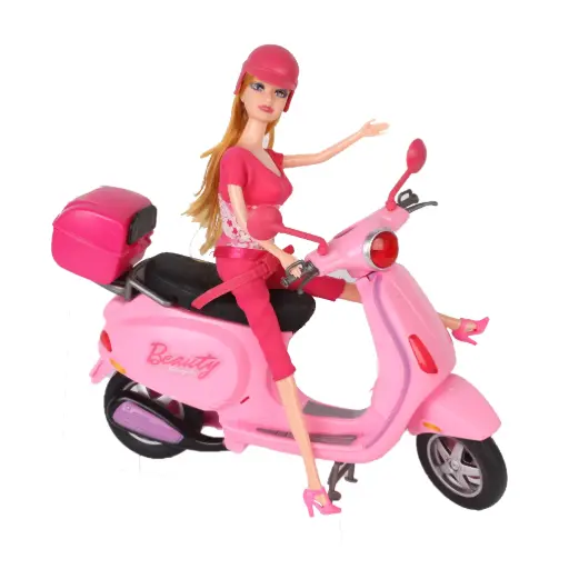 [K877-20] DOLL WITH MOTORCYCLE
